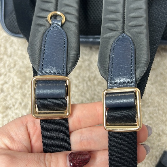 Coach Court Pebbled Leather Backpack With Ruching - Picture 10 of 11